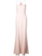 Amsale Flared Sleeveless Gown - Pink