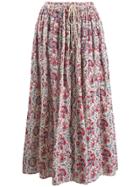 Antik Batik Floral Print Skirt - Neutrals