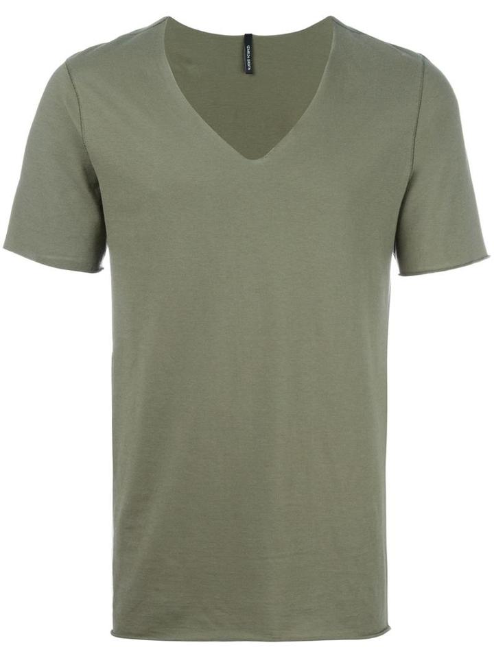 Giorgio Brato Plain T-shirt, Men's, Size: Large, Green, Cotton