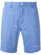 Polo Ralph Lauren Fish Embroidery Chino Shorts, Men's, Size: 31, Blue, Cotton/spandex/elastane