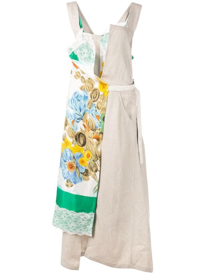 Junya Watanabe Asymmetric Flared Dress - Green