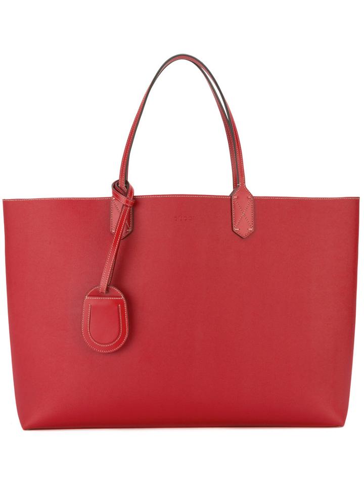 Gucci Reversible Gg Leather Tote, Women's, Beige, Leather/pvc