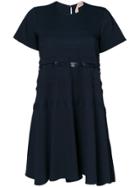 No21 Lace Sheer Detail Dress - Blue