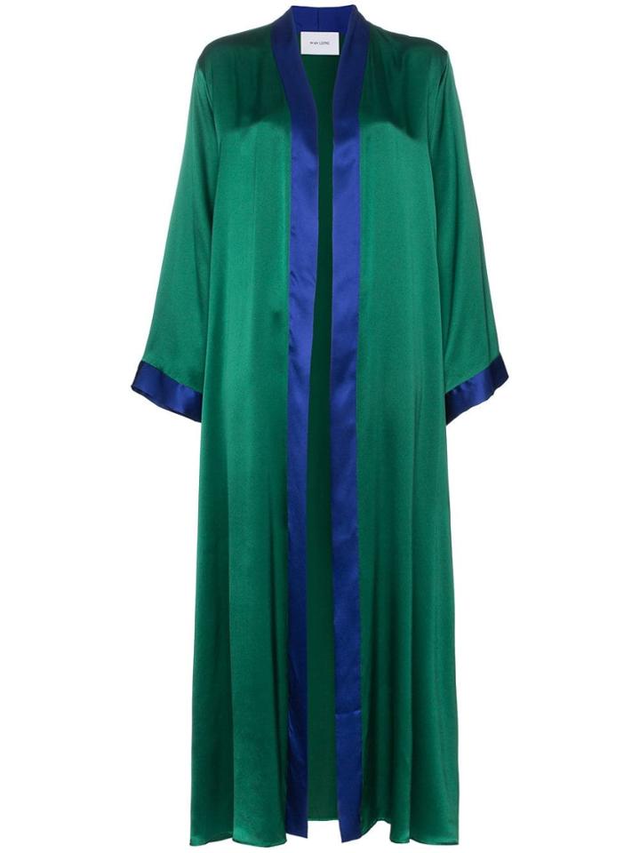 We Are Leone Aiza Kimono Silk Jacket - Green