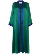 We Are Leone Aiza Kimono Silk Jacket - Green