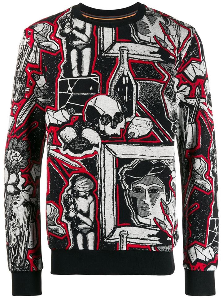 Paul Smith All-over Jacquard Knit Sweater - Black