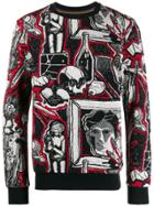 Paul Smith All-over Jacquard Knit Sweater - Black
