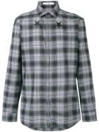 Givenchy Star Print Checked Shirt - Grey