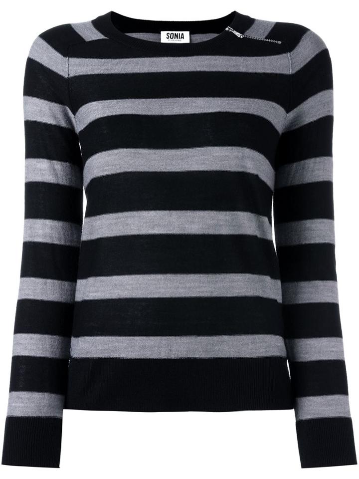 Sonia By Sonia Rykiel Striped Jumper, Women's, Size: Small, Black, Acrylic/wool