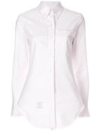 Thom Browne Frayed Button-down Oxford Shirt - Pink & Purple