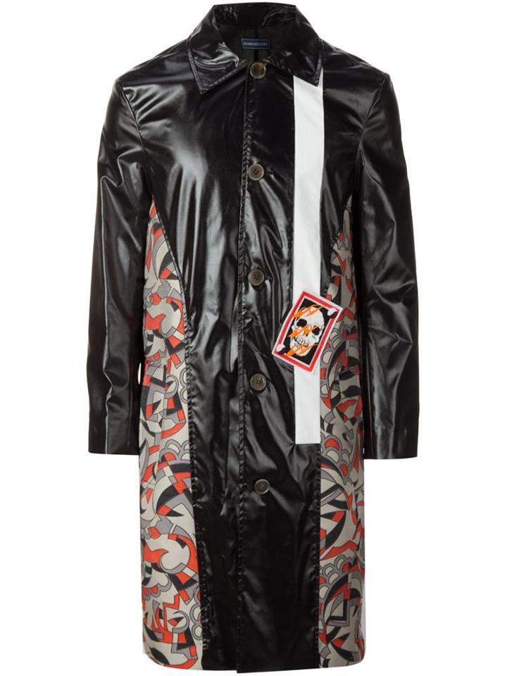 Devon Halfnight Leflufy Contrast Panel Coat