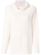 The Row Cowl Neck Sweater - White