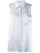Dorothee Schumacher Satin Sleeveless Shirt - Blue