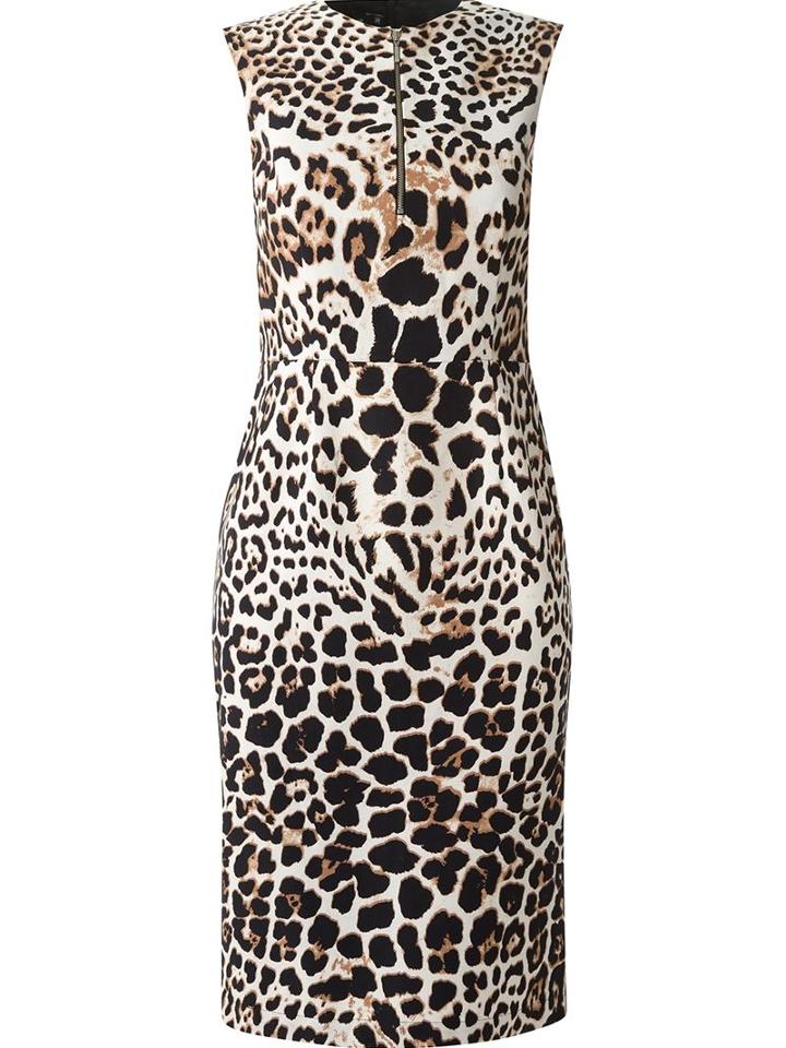 Reinaldo Lourenço Leopard Print Dress