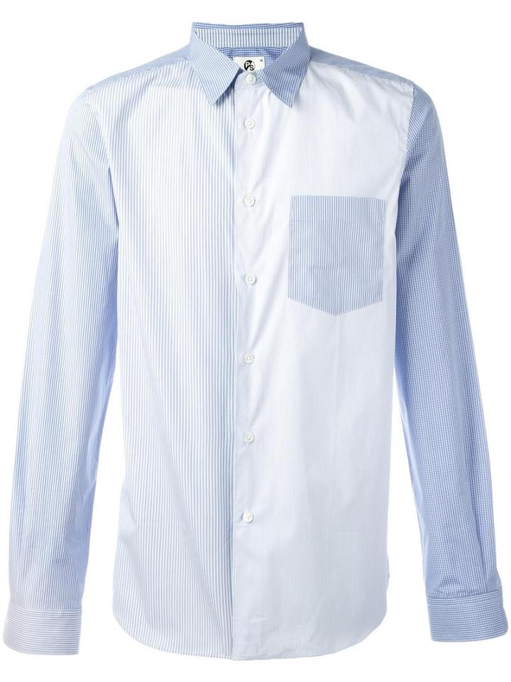 Ps By Paul Smith Bicolour Shirt, Men's, Size: Xl, Blue, Cotton