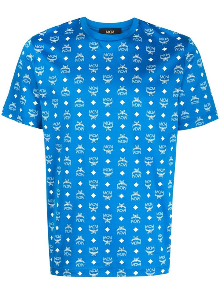 Mcm Logo Group T-shirt - Blue