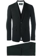 Dsquared2 London Three-piece Suit, Men's, Size: 54, Black, Virgin Wool/spandex/elastane/cotton/polyester