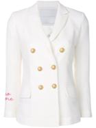 Giada Benincasa Double Breasted Blazer - White