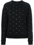 Diesel Star Stud Sweatshirt, Women's, Size: Xs, Black, Cotton