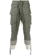 Greg Lauren Marmy Army Pocket Trousers - Green