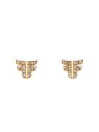 Fendi Ff Logo Earrings - Gold