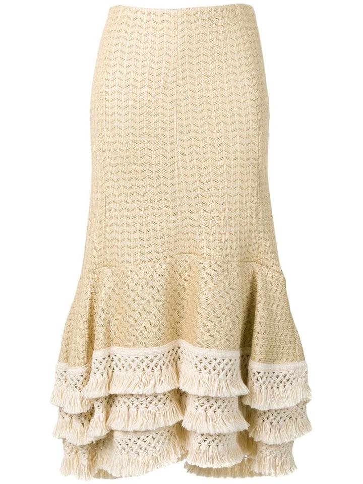 3.1 Phillip Lim Fringe-hem Skirt - Neutrals