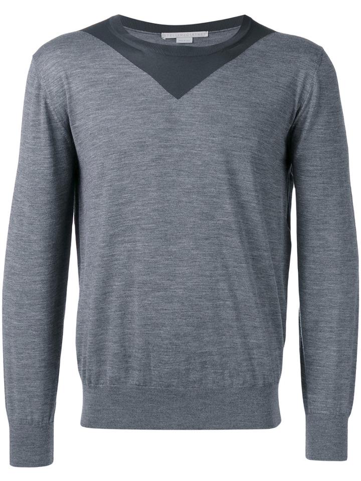 Stella Mccartney - Two-tone Jumper - Men - Virgin Wool - L, Grey, Virgin Wool