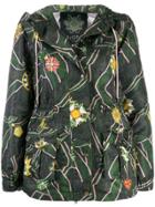 Mr & Mrs Italy Patterned Rain Jacket - Green