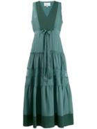 3.1 Phillip Lim V-neck Belted Midi Dress - Green