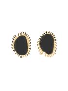 Marni Oversized Embellished Earrings - Black
