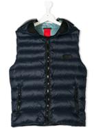 Ai Riders On The Storm Kids Teen Visor Padded Gilet - Blue