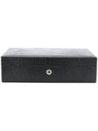 Rapport Brompton 10 Watch Box In Crocodile Effec - Black