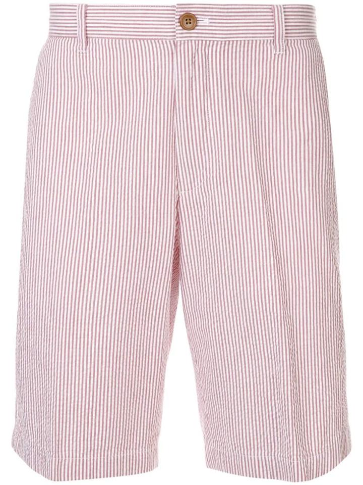 Kent & Curwen Seersucker Shorts - Red