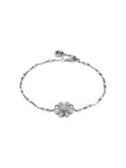Gucci Bracelet With Flower, Diamonds And Pearls - White