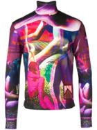 Prada Collage Print Turtleneck - Pink