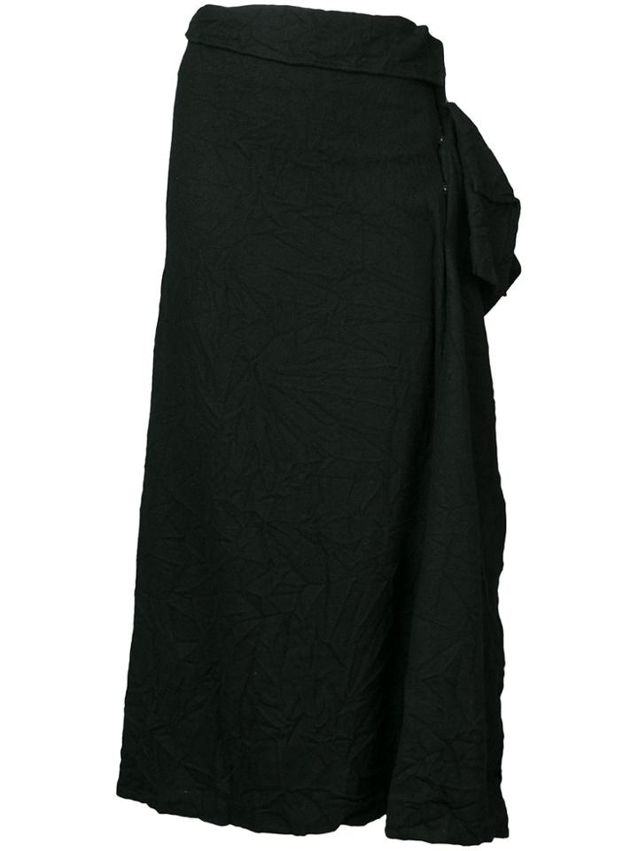 Yohji Yamamoto Ruffled Skirt - Black
