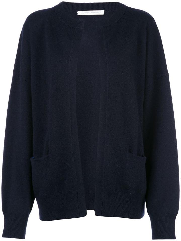 Extreme Cashmere Open Front Cardigan - Blue