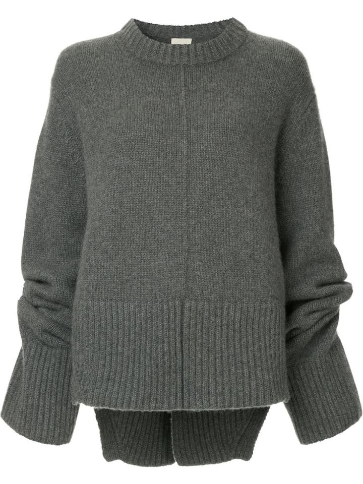 Khaite Virginia Cashmere Sweater - Grey