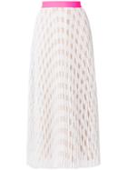Vivetta Pleated Midi Skirt - White