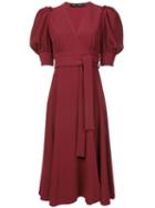 Proenza Schouler Volume Sleeve Dress - Red