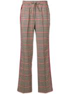 P.a.r.o.s.h. High-waisted Checked Trousers - Brown