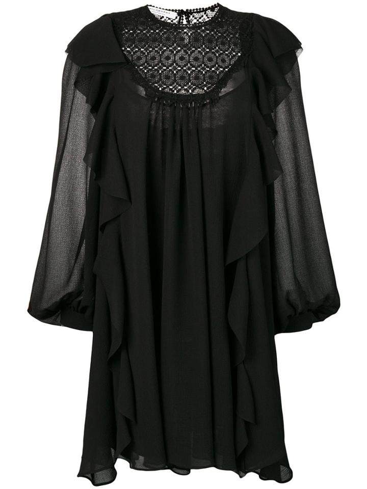 Philosophy Di Lorenzo Serafini Bell Sleeve Dress - Black