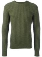 Bellerose Crew Neck Jumper, Men's, Size: Medium, Green, Acrylic/polyamide/viscose/wool