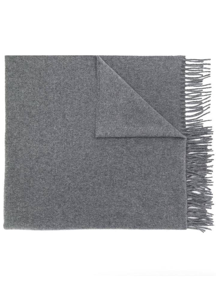 A.p.c. Polska Fringed Scarf - Grey