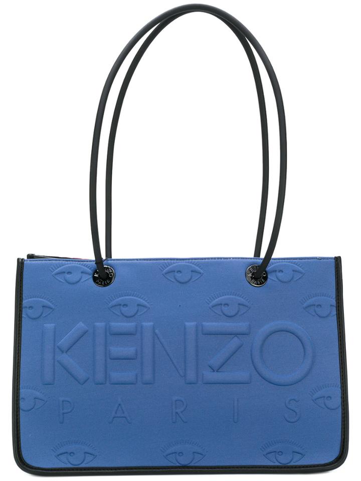 Kenzo Embossed Tote - Blue