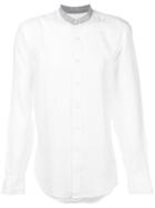 Hackett Band Collar Shirt - White