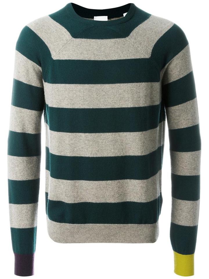 Paul Smith Striped Jumper, Men's, Size: Medium, Green, Cashmere