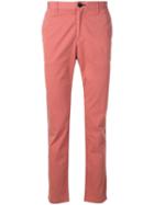 Ps Paul Smith Slim-fit Stitched Chinos - Pink