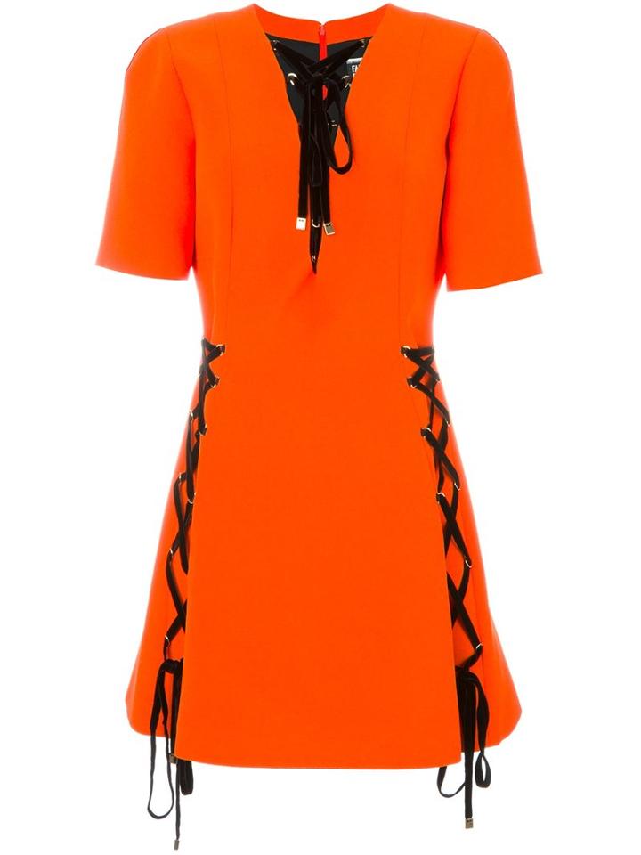 Fausto Puglisi Lace-up Detail Dress