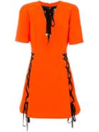Fausto Puglisi Lace-up Detail Dress